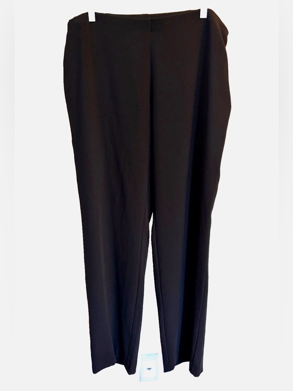 Eileen Fisher Black Straight Leg Trouser Pants Womens 14 Career